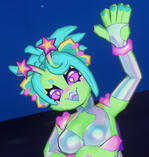 Alien Cat Waving